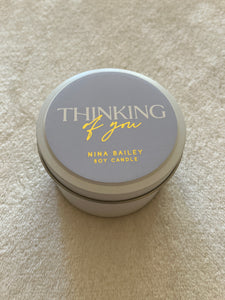 Thinking of you -Quote soy candle -Lychee Peony