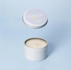 Thinking of you -Quote soy candle -Lychee Peony