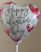 Load image into Gallery viewer, Air filled Valentines balloon on a stick
