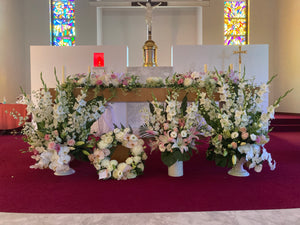 Church Flower Arrangements/ Plinth flowers